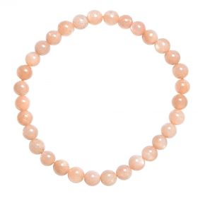 Bracelet en pierre naturelle pour adultes - Pierre de soleil - 19cm - Irréversible Bijoux