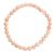 Bracciale in pietra naturale per adulti - Pietra del sole - 19 cm - Irréversible Bijoux
