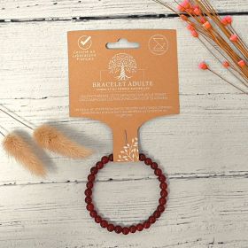 Bracelet en pierre naturelle pour adultes - Cornaline - 19cm - Irréversible Bijoux
