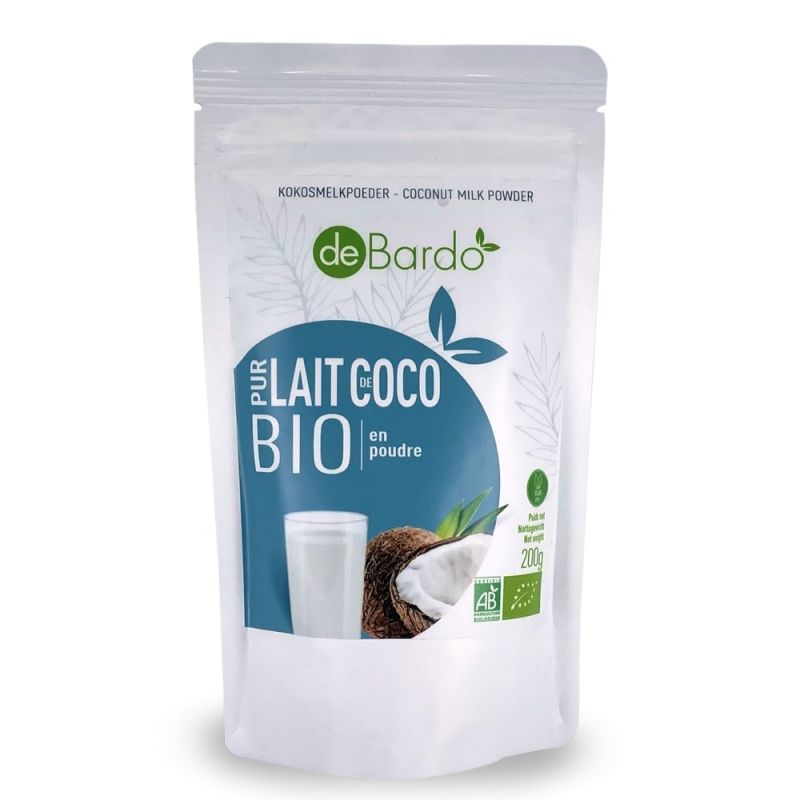 Lait végétale en poudre BIO - VEGIDRINK, Coco BIO Pur - 200g - De Bardo