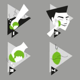 KONJAC-EXPERIENCE, Gesichtsschwamm - Reinigt, peelt, tonisiert - ManEtik