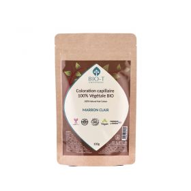 Colore organico 100% naturale per capelli, Marrone chiaro - 100g - BIO-T