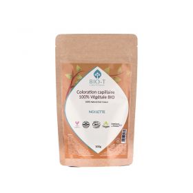 100% natürliche Pflanzenhaarfarbe & BIO, Haselnuss - 100g - BIO-T