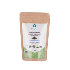 Maschera per capelli biologica con argilla ed erbe ayurvediche, forfora e irritazioni - 200 g - BIO-T