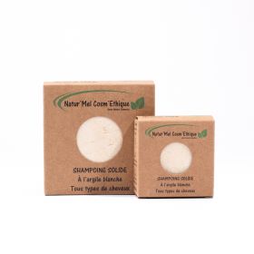 Shampoing Solide Suisse à l'argile Blanche (tous les cheveux) - 30g ou 90g - Natur'Mel Cosm'Ethique