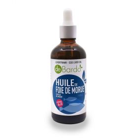 Huile de Foie de Morue - Riche en Oméga 3 & Vitamines A & D - 100ml - De Bardo