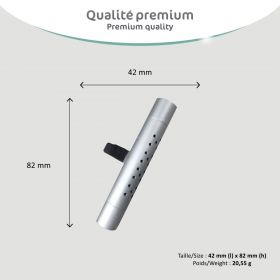 Diffuseur d'huiles essentielles pour voiture en Aluminium, L'élégant EVALIA - Innobiz