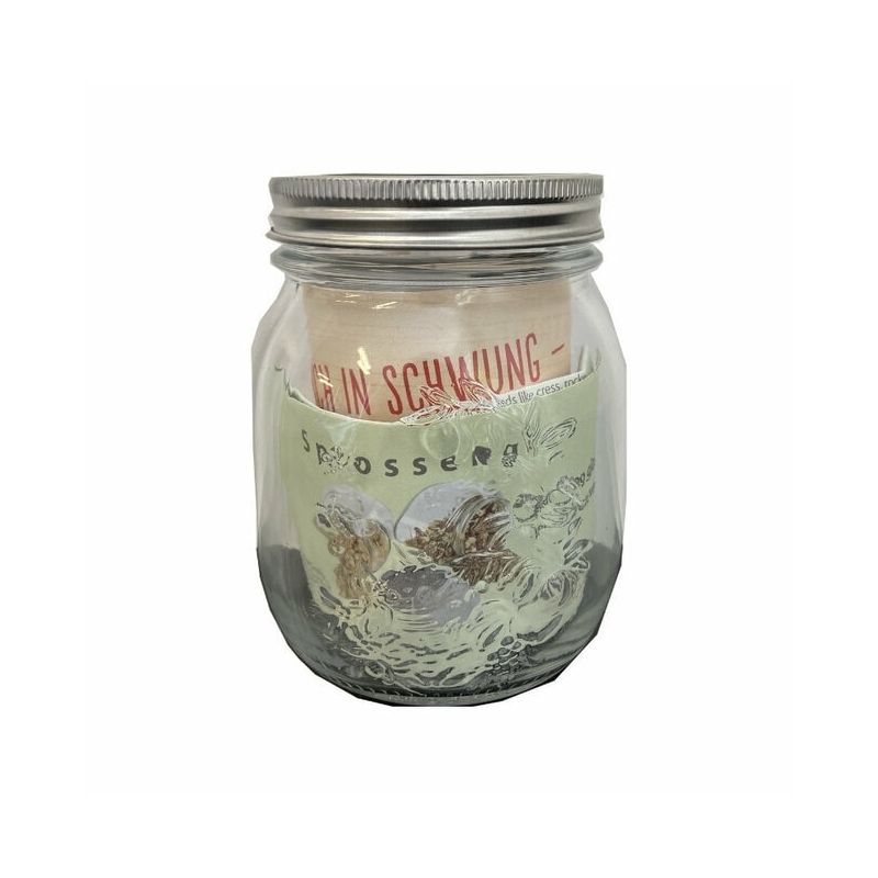 Bocal/Germoir en Verre (750ml) pour graines à germer - 1 pce - De Bardo