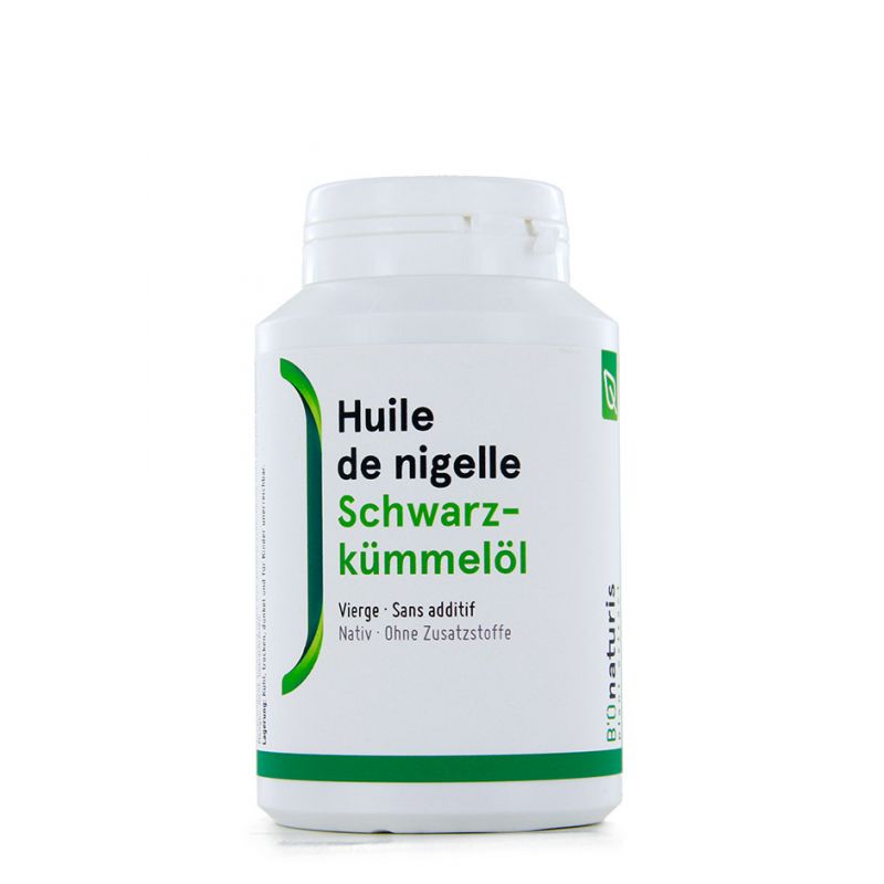 Schwarzkümmelöl, ein natürlicher Schatz mit vielen Vorteilen - 180 Kapseln (500mg) - BIOnaturis