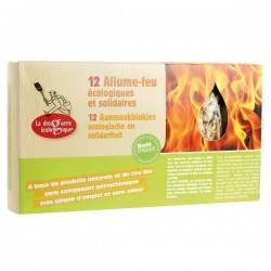 Anzündhilfen ökologischen und Solidarität - 12 Beutel - Die ökologische Drogerie