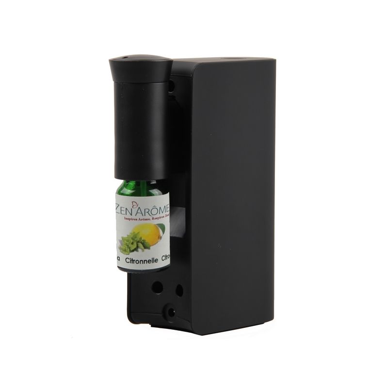 Allemand : "Direktvernebelungs-Aroma-Diffusor für ätherische Öle, MOBYSENS Schwarz - ZEN'Arôme