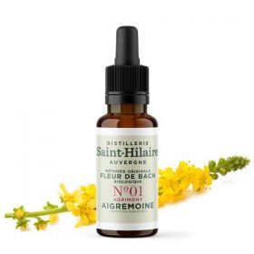 Fiori di Bach BIO "Metodo originale", N° 1, Agrimonia, Agrimony (Agrimonia eupatoria) - 20ml - Saint-Hilaire