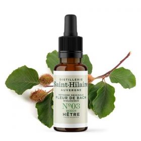 Fiori di Bach BIO "Metodo originale", N° 3, Faggio, Beech (Fagus sylvatica) - 20ml - Saint-Hilaire