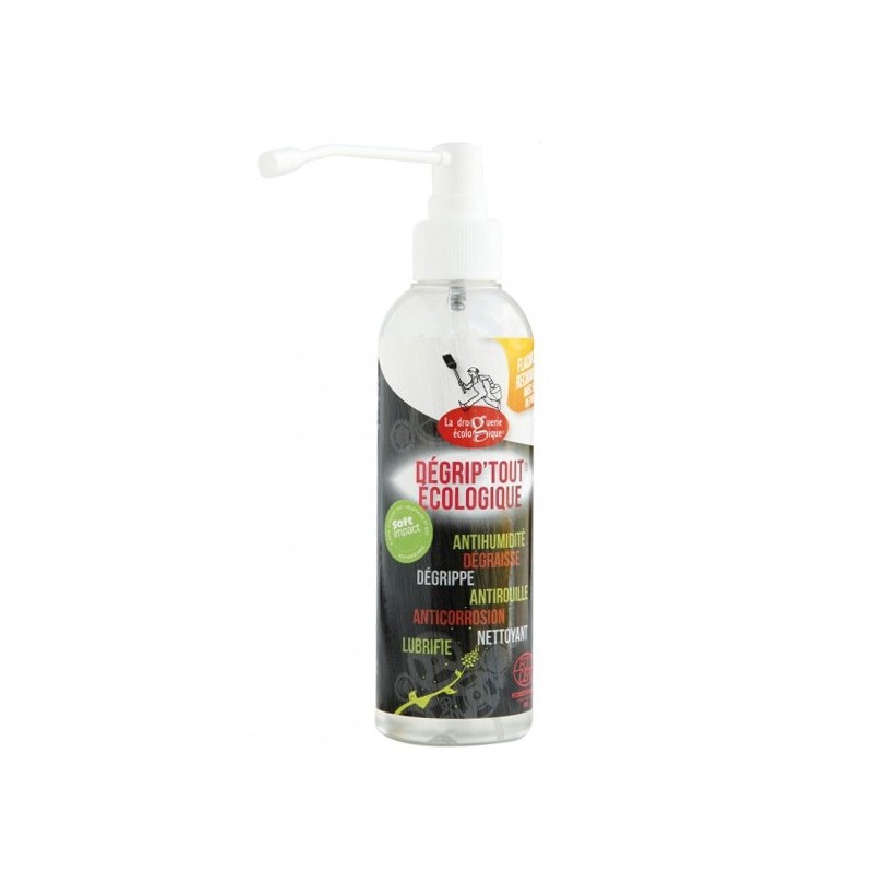 DEGRIP'TOUT écologique (Dégraisse, Dégrippe, Anti-rouille, Lubrifie,...) - Spray 200ml - La Droguerie écologique