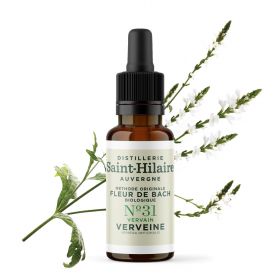 Fleurs de Bach BIO "Méthode original", N° 31, Verveine, Vervain (Verbena officinalis) - 20ml - Saint-Hilaire