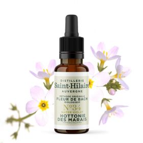 Fleurs de Bach BIO "Méthode original", N° 34, Hottonie des Marais, Water Violet (Hottonia Palustris) - 20ml - Saint-Hilaire