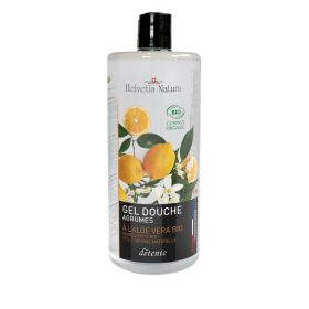 Bio-Duschgel mit Aloe Vera, Grapefruit-Basilikum Energie - 1000ml - Helvetia Natura