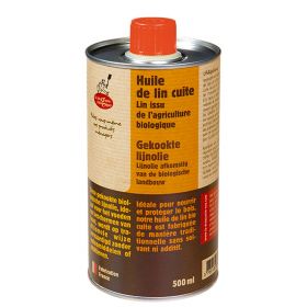 Huile de lin cuite BIO, La protection traditionnelle du bois - 500ml - La Droguerie écologique