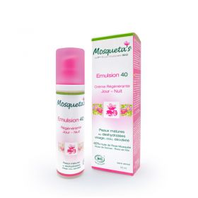 Emulsion 40 - Regeneriert Gesicht, Hals und Ausschnitt - 50 ml - Mosqueta's 