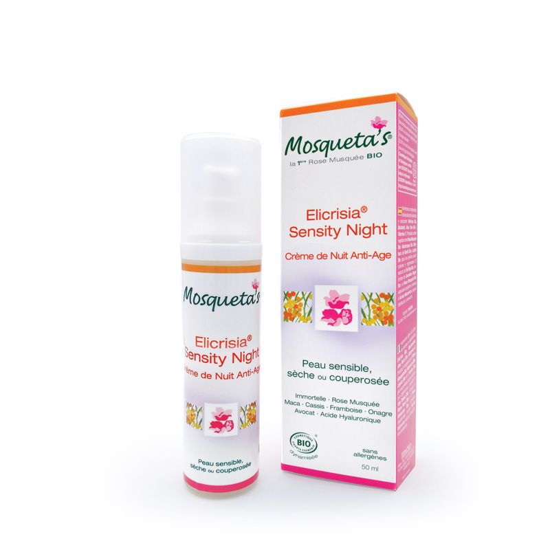 Elicrisia® Sensity Night, Crema da notte anti-età Biologica - 50ml - Mosqueta's