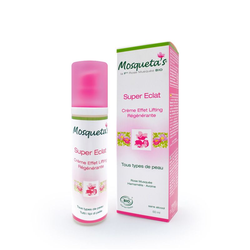 Super Eclat, Crema Effetto Lifting, Rigenerante - 50ml - Mosqueta's