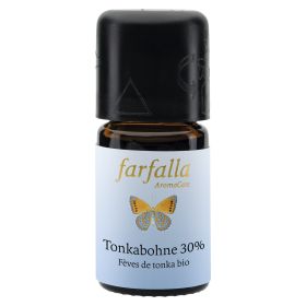 Huile essentielle (Ethérée) - Fève de Tonka BIO 30% (70% Alc.) - 100% naturelle -  5ml - Farfalla
