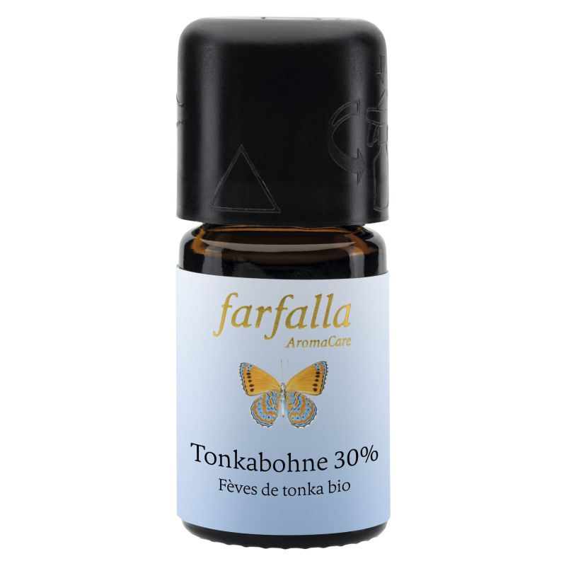 Huile essentielle (Ethérée) - Fève de Tonka BIO 30% (70% Alc.) - 100% naturelle -  5ml - Farfalla