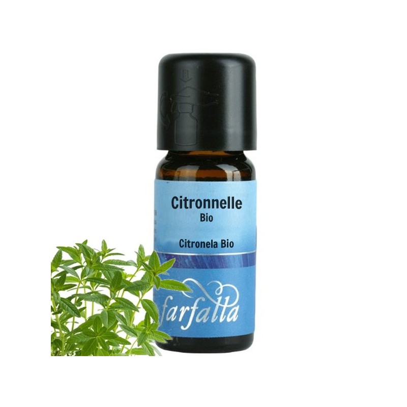 Ätherische Öle - Bio-Citronella - 100% natürlich - 10ml - Farfalla