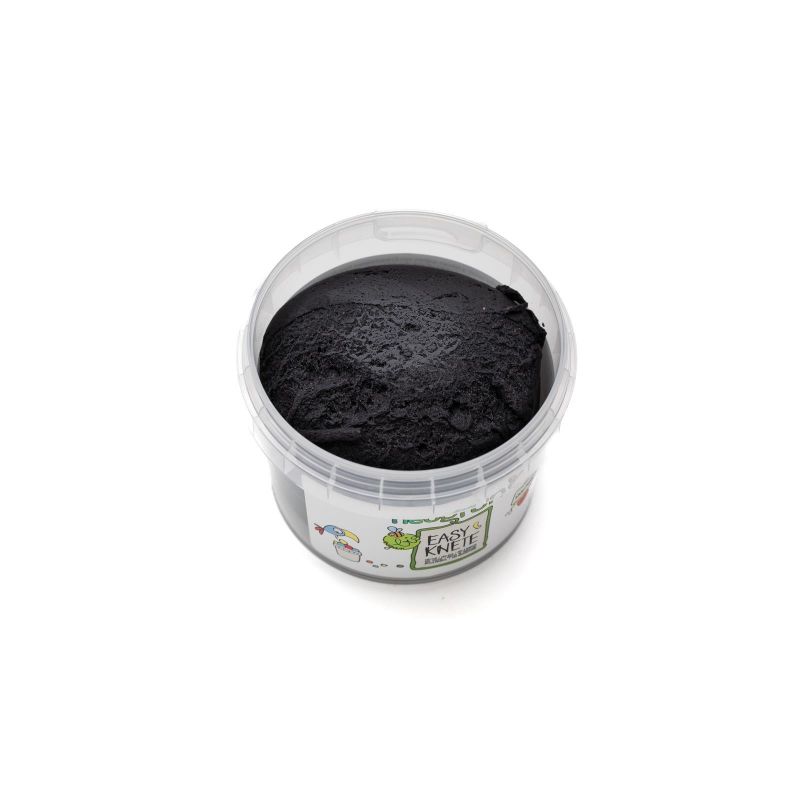 Argilla da modellare per bambini, morbida e facile da modellare - Ecologica e sicura! - Nero, 120g - neogrün