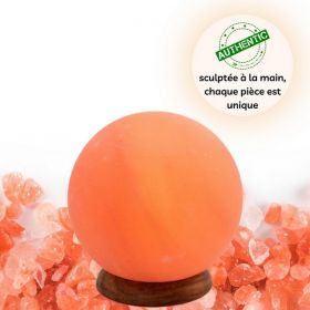 Lampada Luna in Cristallo di Sale dell'Himalaya - 1,9 kg - ZEN'Arôme