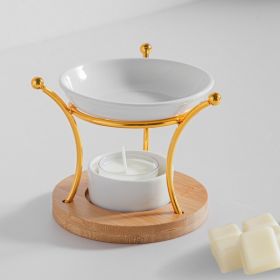 Duftbrenner mit Kerze aus Holz, Metall & Keramik, Simplicity ETNA - ZEN'Arôme