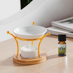 Brûle parfum à bougie en bois, métal & céramique, Simplicity ETNA - ZEN'Arôme