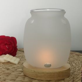 Bruciatore di profumo per candele in vetro e legno, serie Inspiration SIETE - ZEN'Arôme