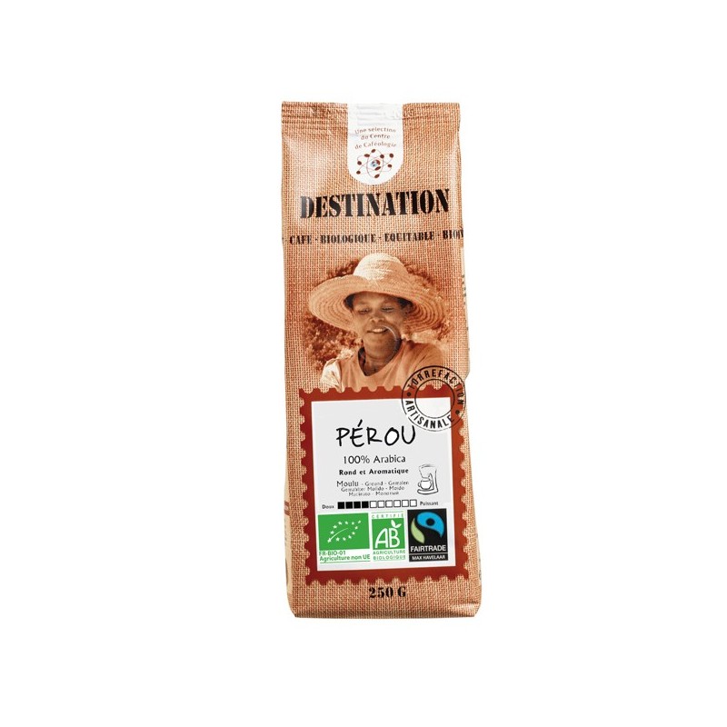 Kaffee Peru reiner Arabica (gemahlen) Max Havelaar - 250 g - Destination