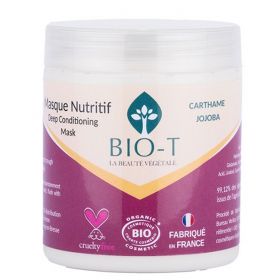 Maschera nutriente biologica per capelli (con cartamo), idratazione e lucentezza naturali - 250g - BIO-T
