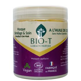 Maschera biologica districante e condizionante (con olio di cocco), districante e nutriente naturale - 250 g - BIO-T