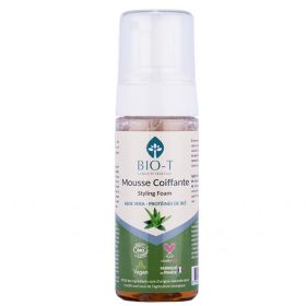 Mousse coiffante BIO (au Carthame), Maintien & Brillance au naturel  - 150ml - BIO-T