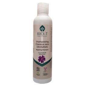Shampooing BIO, Secs & Dévitalisés à la fleur de géranium - 200ml - BIO-T