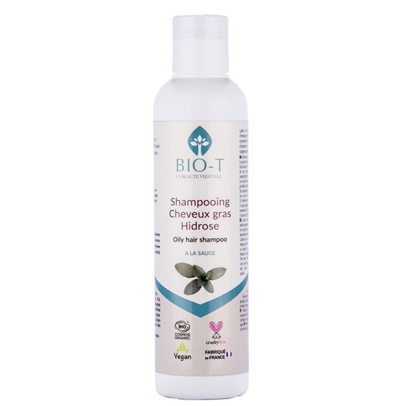 Shampoo organico alla salvia grassa e idrosica - 200ml - BIO-T