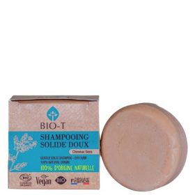 Shampoo solido biologico con argilla rosa, per capelli sensibili e secchi - 80ml - BIO-T