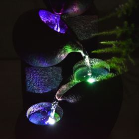 Wasserspender - "Zen Luba" mit 3 Stufen von Wasserfällen (mit LED-Beleuchtung) - Zen'Light