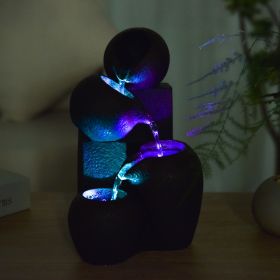Wasserspender - "Zen Luba" mit 3 Stufen von Wasserfällen (mit LED-Beleuchtung) - Zen'Light