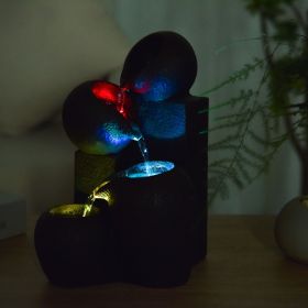 Fontaine à eau - "Zen Luba" à 3 niveaux de cascades (avec éclairage LED) - Zen'Light