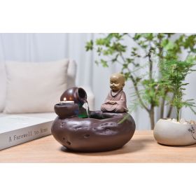 Fontana d'acqua - "Bouddha Médina" Esotismo e spiritualità (con statua e illuminazione a LED) - Zen'Light