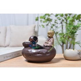 Fontana d'acqua - "Bouddha Médina" Esotismo e spiritualità (con statua e illuminazione a LED) - Zen'Light