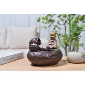 Wasserspender - "Buddha Medina" Exotik & Spiritualität (mit Statue und LED-Beleuchtung) - Zen'Light