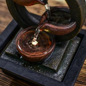 Fontaine à eau - "Terai" avec jarres suspendues (avec éclairage LED) - Zen'Light