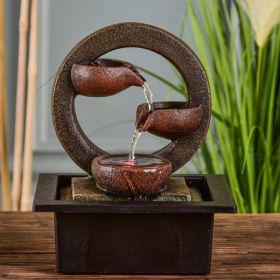 Fontana d'acqua - "Terai" con vasi sospesi (con illuminazione a LED) - Zen'Light