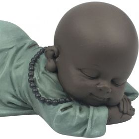 Statuetta "Bronze Ronfleur", un Buddha bambino che ispira tenerezza - Zen'Light