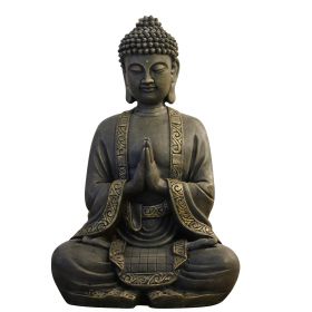 Statua grande - "Bouddha ZEN", un Buddha in posizione di meditazione - Altezza 40 cm - Zen'Light